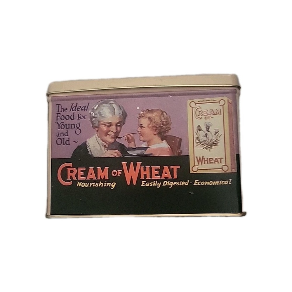 VTG Nabisco Cream of Wheat Tin Box with Recipe Cards 100th Your Anniversary Tin